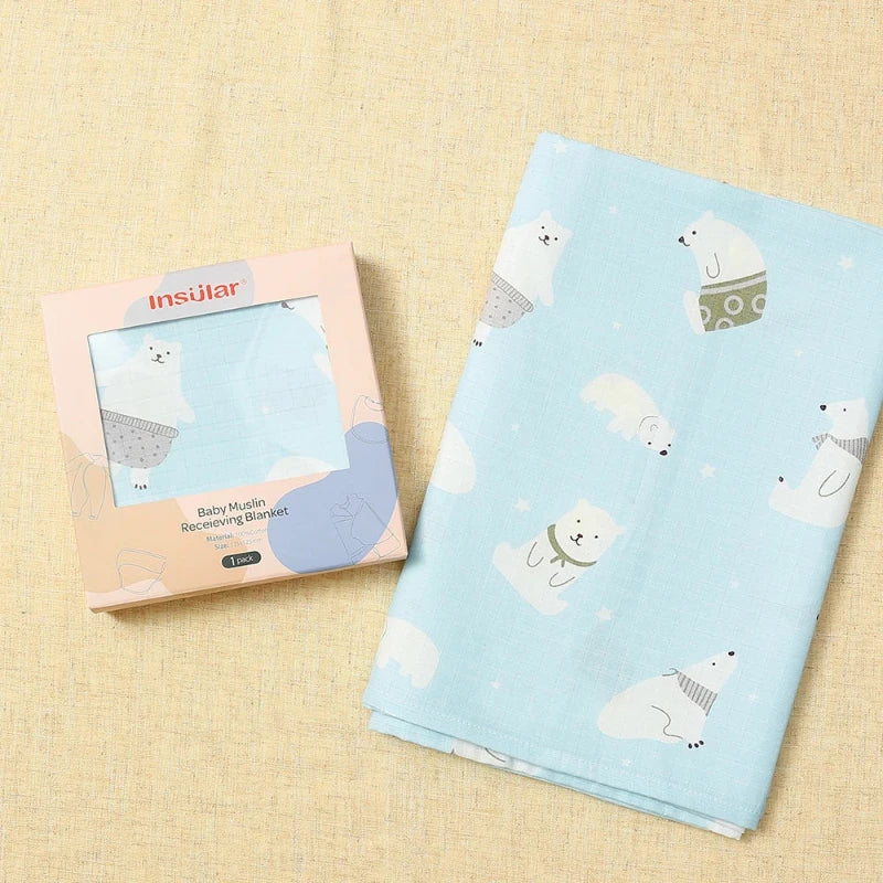 Double Layer Cotton Gauze Muslin Baby Blanket - Just Kidding Store
