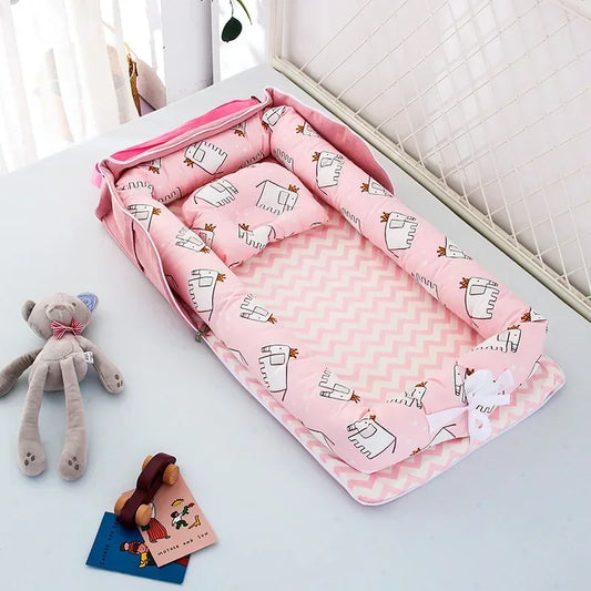 2-in-1 Portable Lounger - Carry Bag Baby Nest - Just Kidding Store