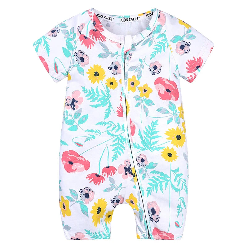 Spring Flowers Summer Romper - Just Kidding Store