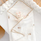 Embroidered Muslin Swaddle -  Baby Blanket - Just Kidding Store