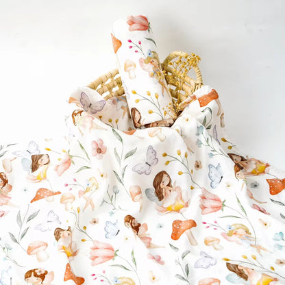Super Soft Cotton Bamboo Oversized Swaddle Blanket - Just Kidding Store