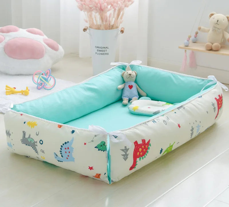 Baby Nest - Portable High Border Infant Crib - Just Kidding Store