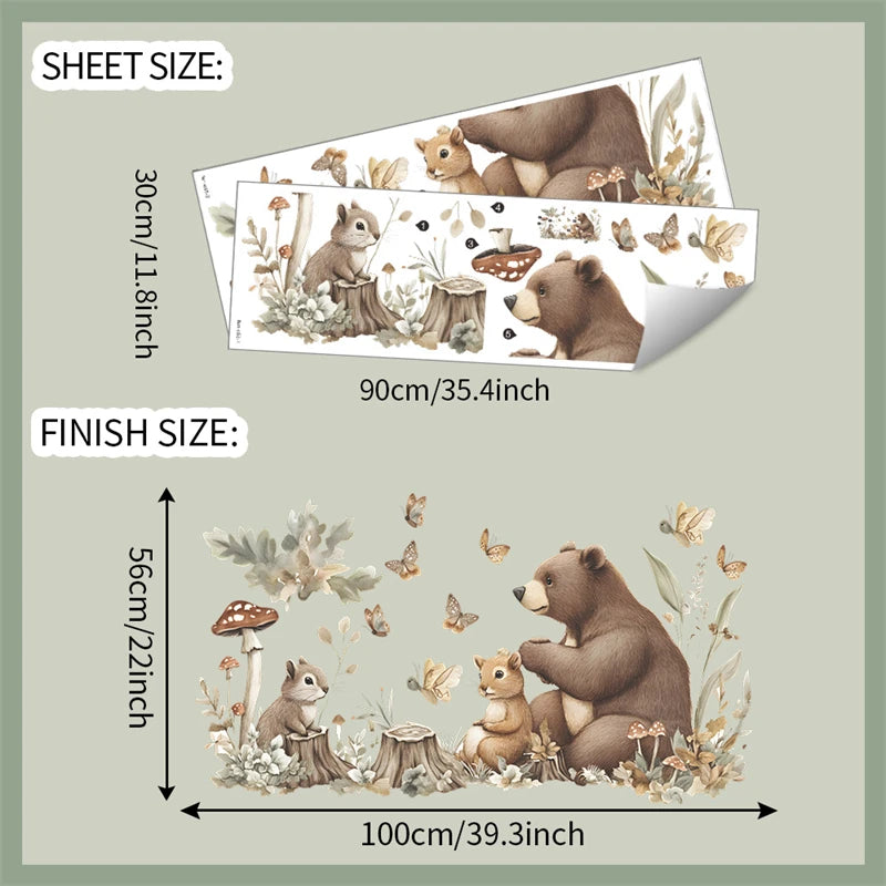 Tales of the Forest Nursery Wall Decal - Just Kidding Store