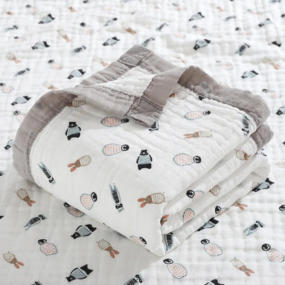 6 Layers Cotton Muslin Blanket - Just Kidding Store