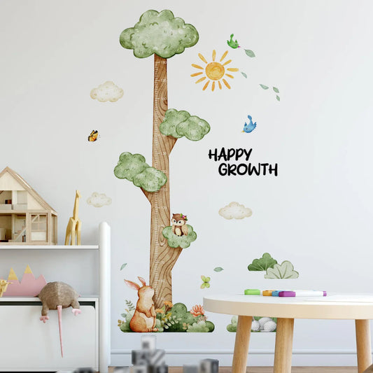 Happy Growth Height Measure Wall Sticker - Just Kidding Store