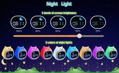Alarm Clock Touch Control Night Light - Just Kidding Store
