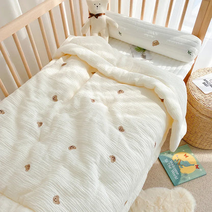 Winter Thick Muslin Cotton Bed Cover - Just Kidding Store