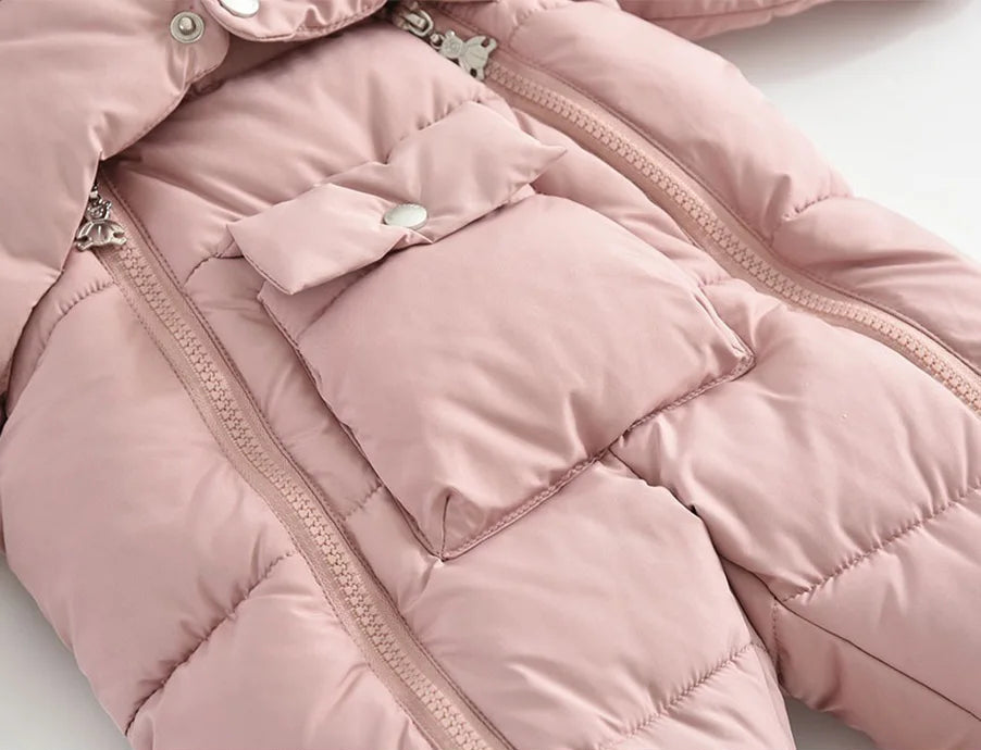 Thick Hooded Snowsuit Set Baby Infant Toddler - Just Kidding Store