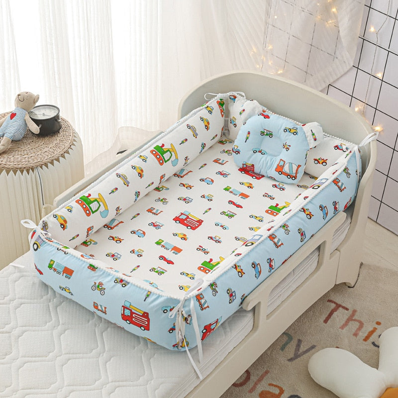 Baby Nest - Portable High Border Infant Crib - Just Kidding Store