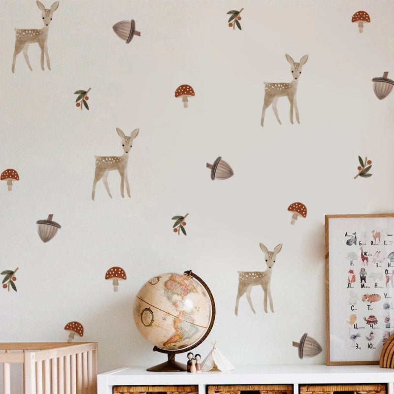 Little Fawn Forest Wall Decals - Just Kidding Store