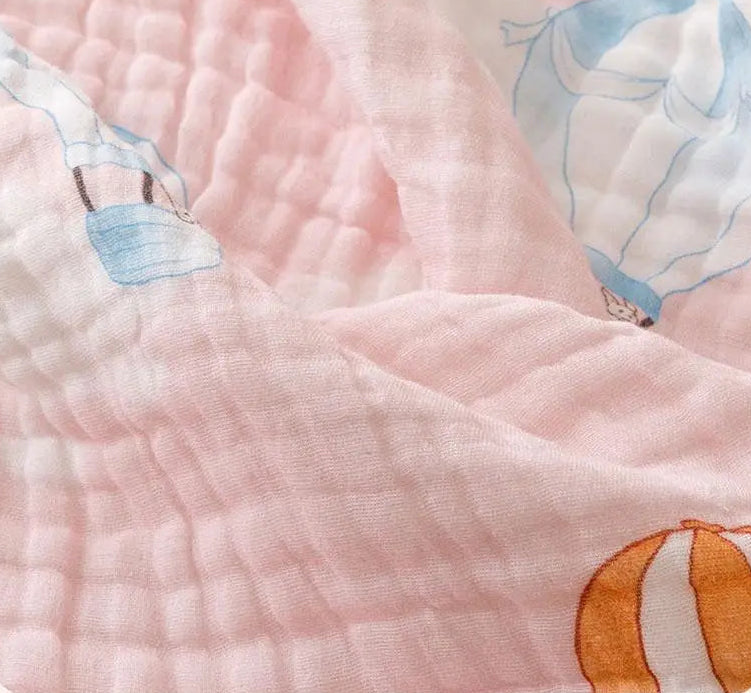 Pure Cotton Six Layer Muslin Blanket - Just Kidding Store