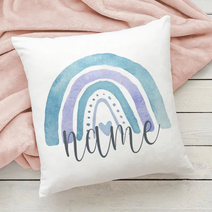 Personalised Rainbow Pillow Case - Custom Cushion Cover - Just Kidding Store