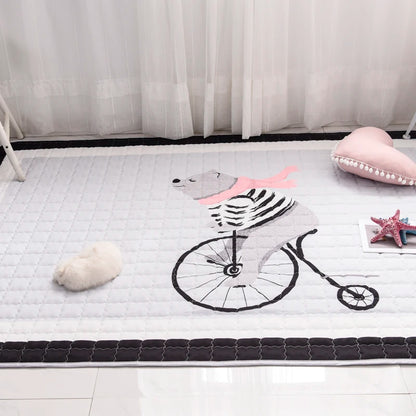 Oversized Quilted Play Mat - Waterproof Anti Skid Carpet - Just Kidding Store