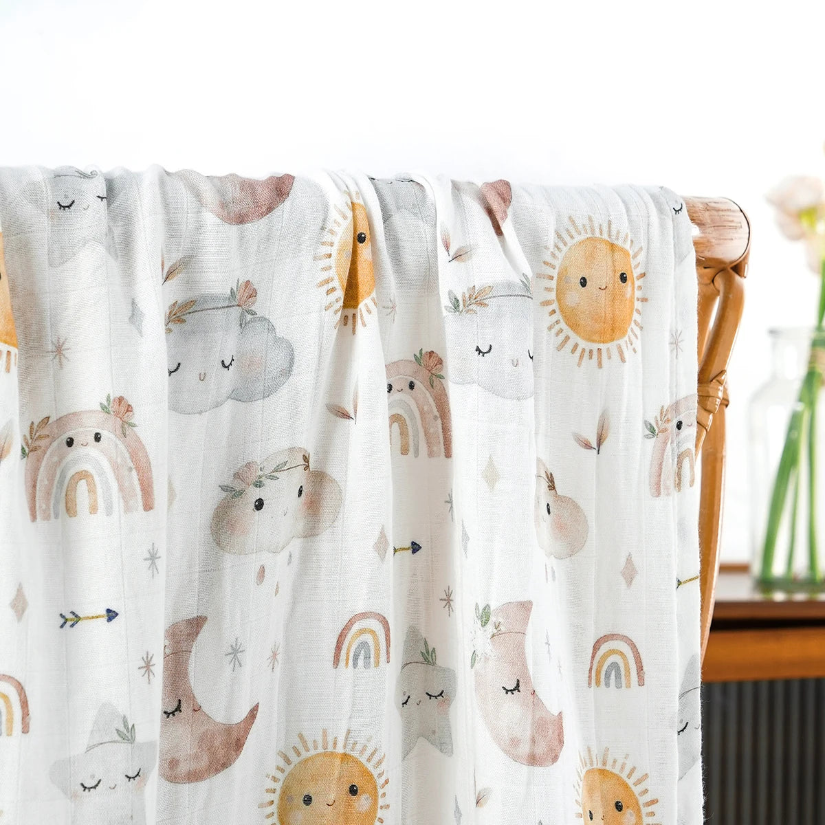Super Soft Cotton Bamboo Oversized Swaddle Blanket - Just Kidding Store