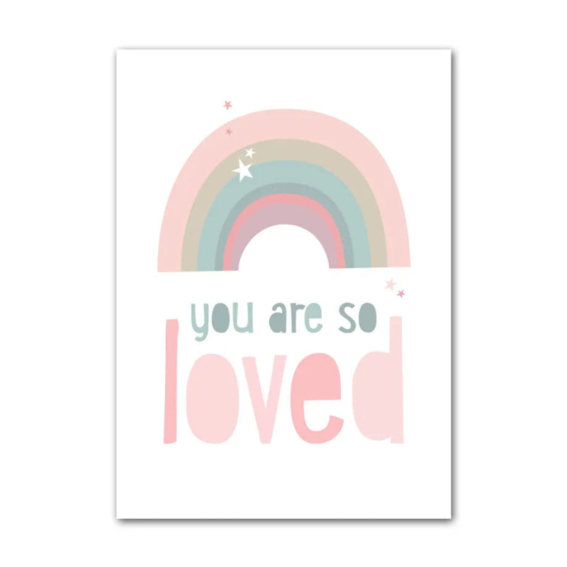 Rainbow Mountain Canvas Posters - Just Kidding Store