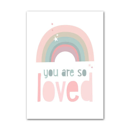Rainbow Mountain Canvas Posters - Just Kidding Store