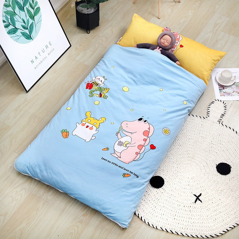Kids Sleeping Bag With Pillow - Sleeping Envelope - Just Kidding Store