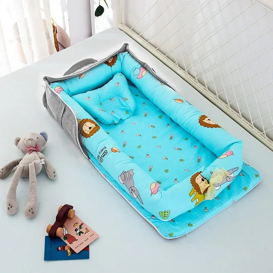 2-in-1 Portable Lounger - Carry Bag Baby Nest - Just Kidding Store