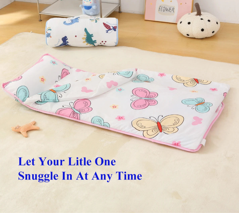 Children Cotton Sleeping Bag With Removable Pillow - Just Kidding Store