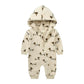Hooded Fleece Rompers - Zipper Jumpsuit - Just Kidding Store