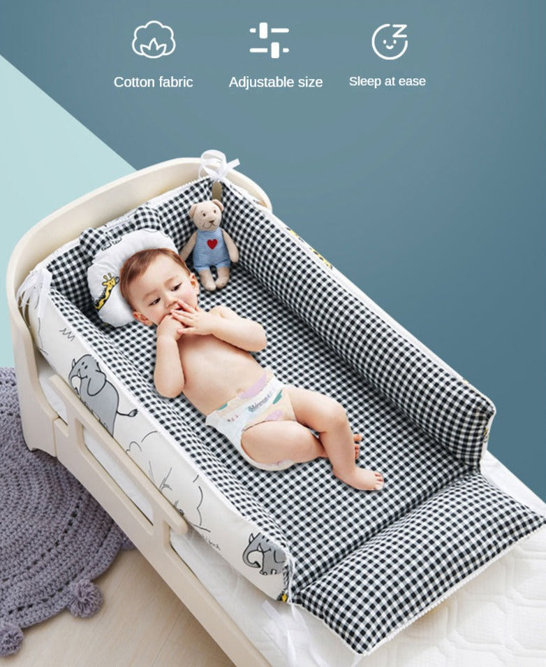 Baby Nest - Portable High Border Infant Crib - Just Kidding Store