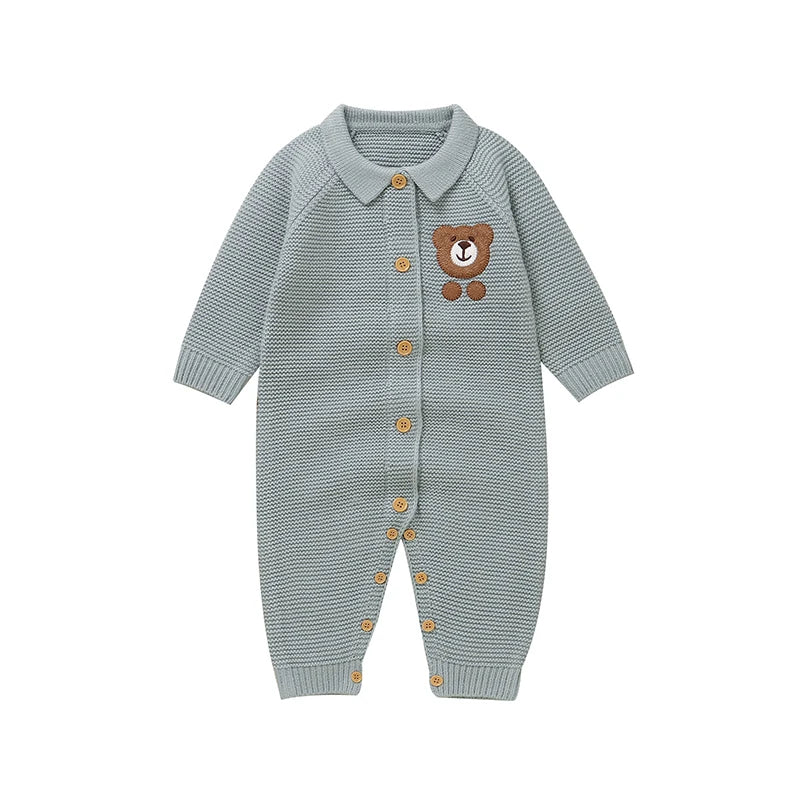Teddy Knitted Infant Romper - Just Kidding Store