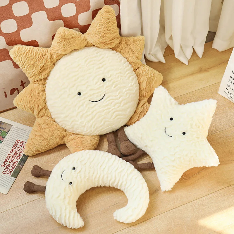 Happy Sun Star Moon Soft Cushion - Just Kidding Store