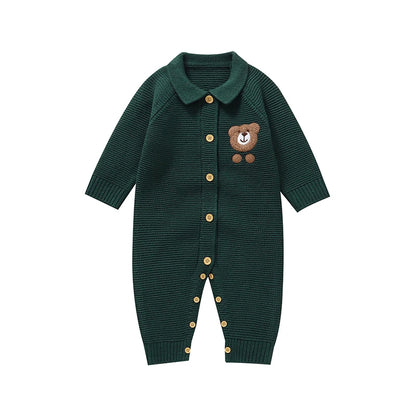 Teddy Knitted Infant Romper - Just Kidding Store