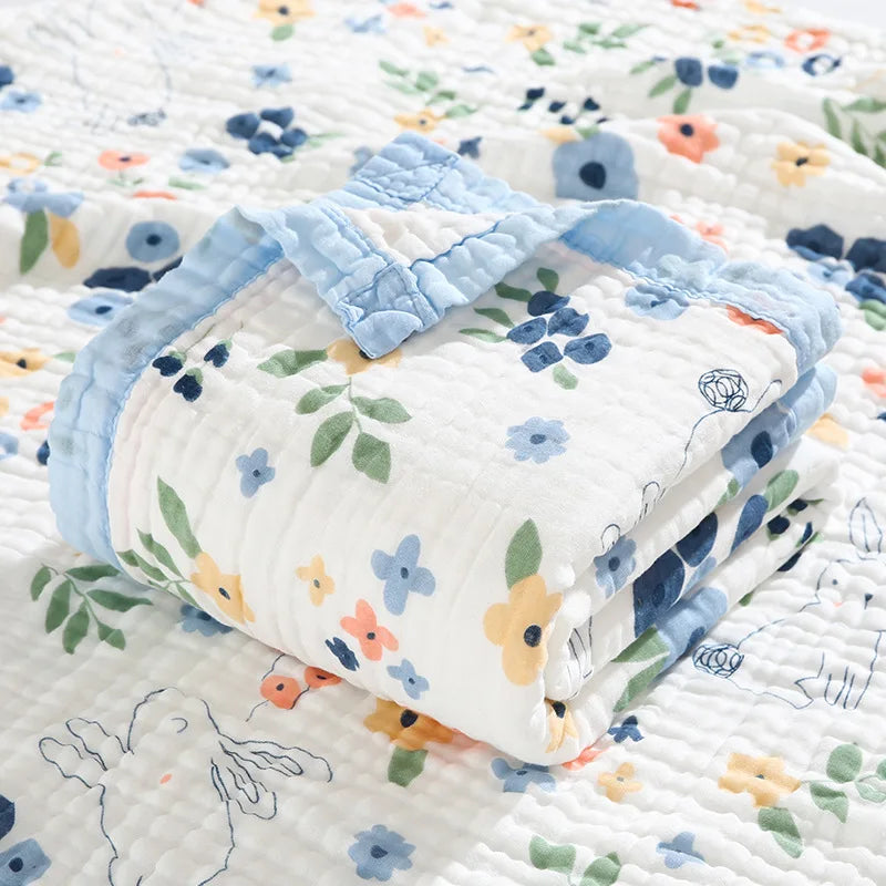 6 Layers Cotton Swaddle Blanket - Just Kidding Store