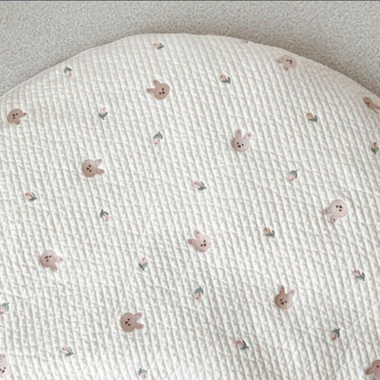 Round Embroidered Padded Baby Play Mat - Just Kidding Store