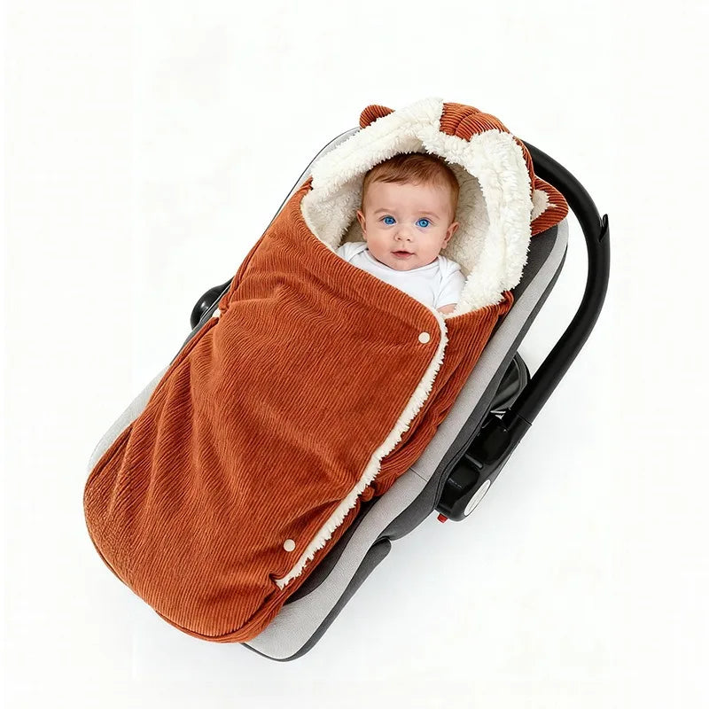 Corduroy Sherpa Stroller Carrier Bassinet Footmuff - Just Kidding Store