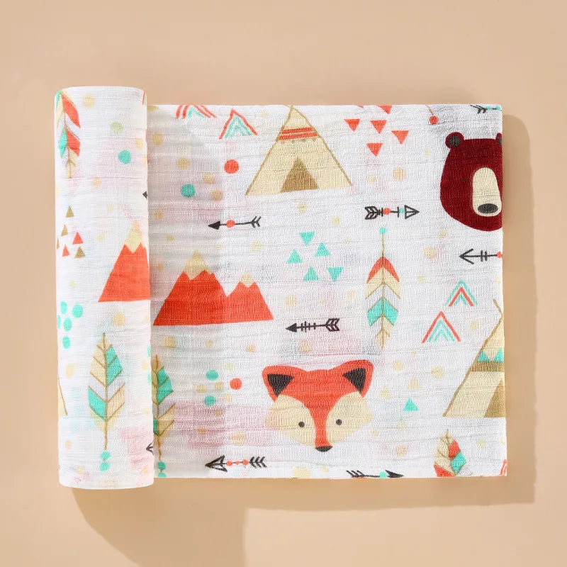 Muslin Blanket - 2 Layers Cotton Swaddle
