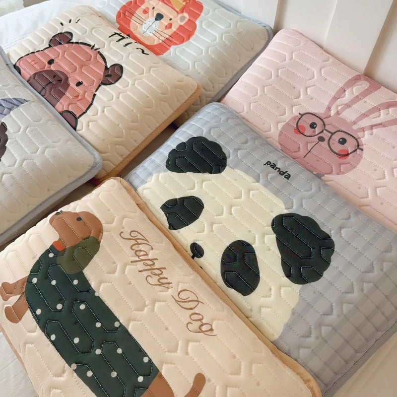 Cool Silk Latex Cartoon Animals Pillowcase - Just Kidding Store
