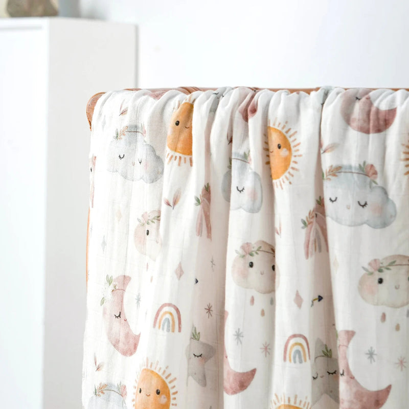 Super Soft Cotton Bamboo Oversized Swaddle Blanket - Just Kidding Store