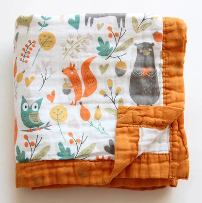 6 Layers Cotton Muslin Blanket - Just Kidding Store