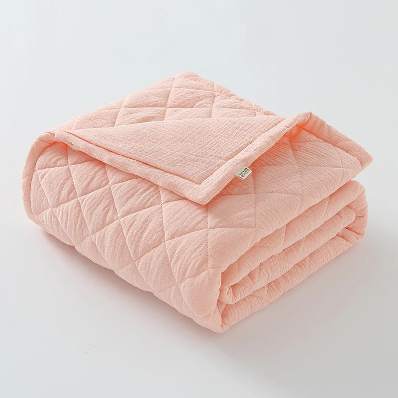 Premium Quilted Muslin Baby Blanket - Just Kidding Store