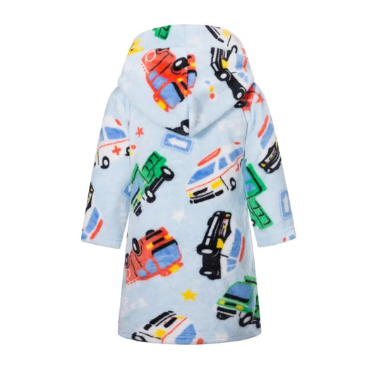 Winter Hooded Flannel Kids Robe - Just Kidding Store