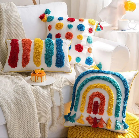 Handmade Rainbow Cushion Cover - Just Kidding Store