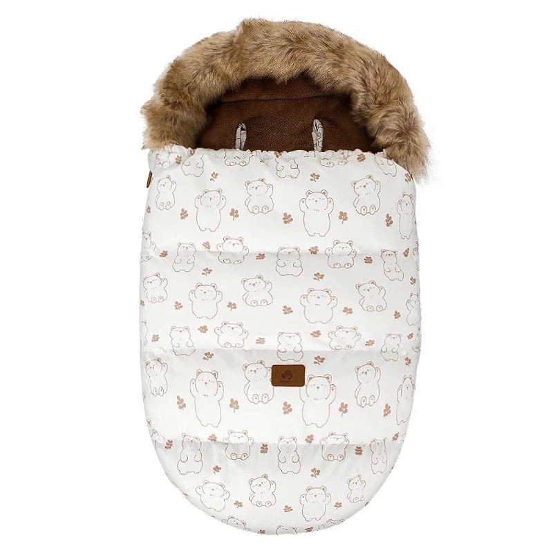 Winter Windproof Footmuff - Universal Pram Sleepsack 0-24M - Just Kidding Store