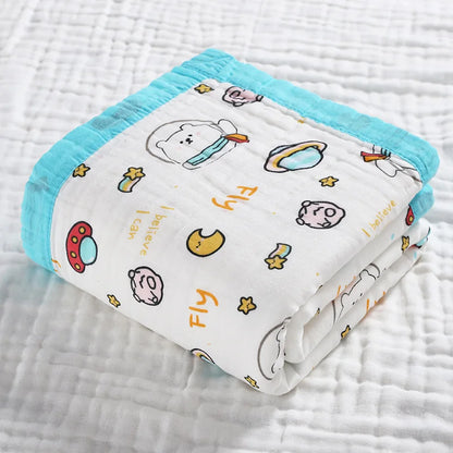 6 Layers Cotton Muslin Blanket - Just Kidding Store
