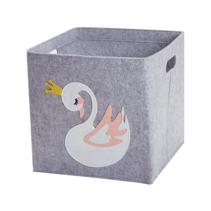 Felt Storage Box - Cube Toys Organizer - Just Kidding Store