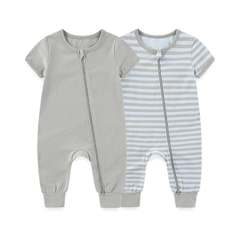 Summer Stripe Romper Set - Just Kidding Store