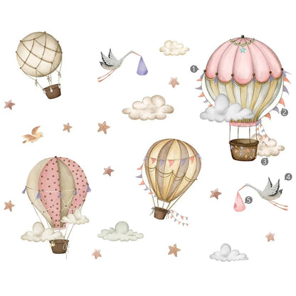 Hot Air Balloon Wall Decal - Just Kidding Store