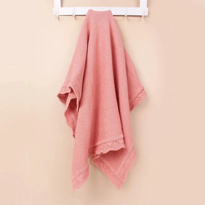Heirloom Knitted Cotton Baby Children Blanket - Just Kidding Store