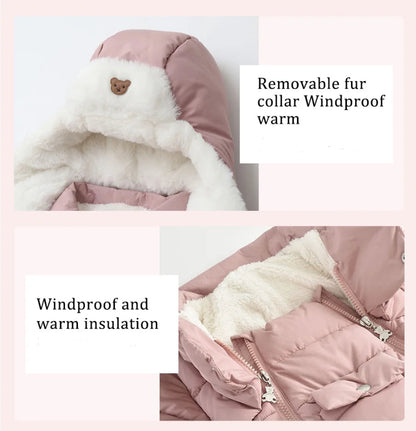 Thick Hooded Snowsuit Set Baby Infant Toddler - Just Kidding Store