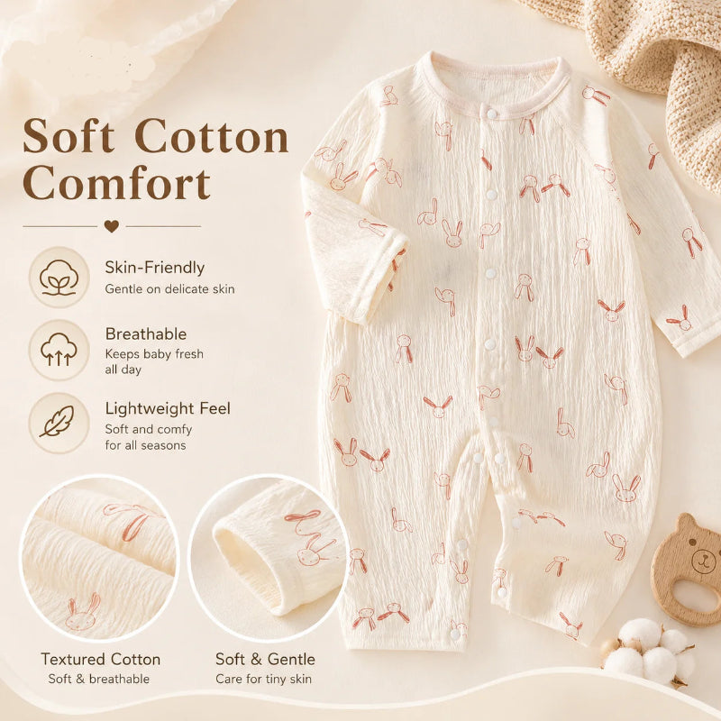 Baby Lightweight Cotton Summer Romper - Just Kidding Store