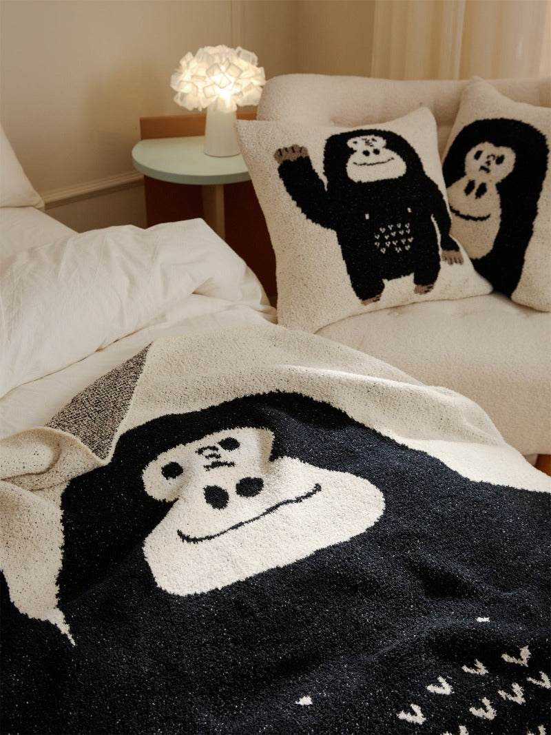 Fluffy Gorilla Throw Blanket - Just Kidding Store