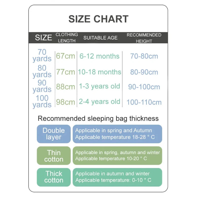 Split Leg Sleep Sack - Detachable Sleeve Sleeping Bag - 3 Thickness Option - Just Kidding Store