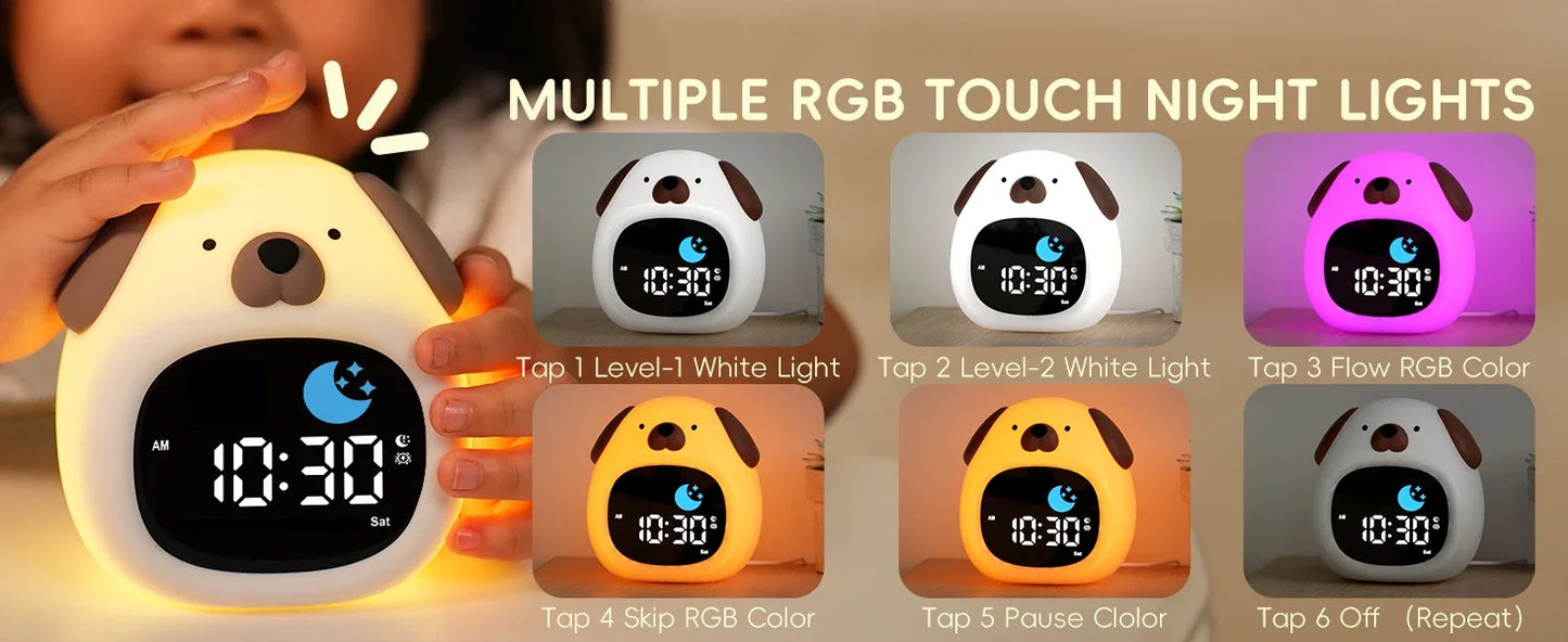 Alarm Clock Touch Control Night Light - Just Kidding Store