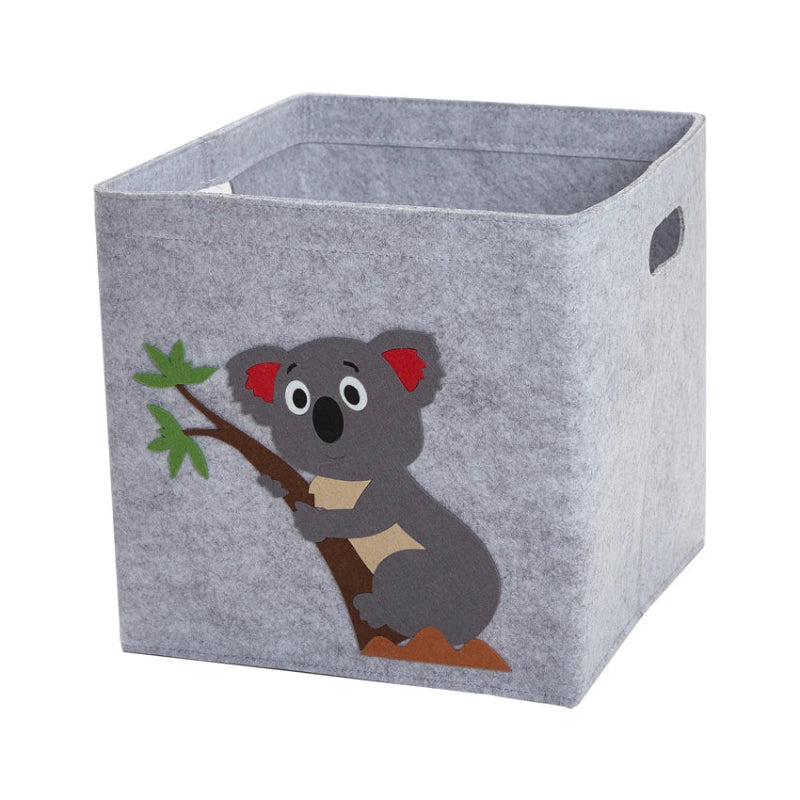 Felt Storage Box - Cube Toys Organizer - Just Kidding Store